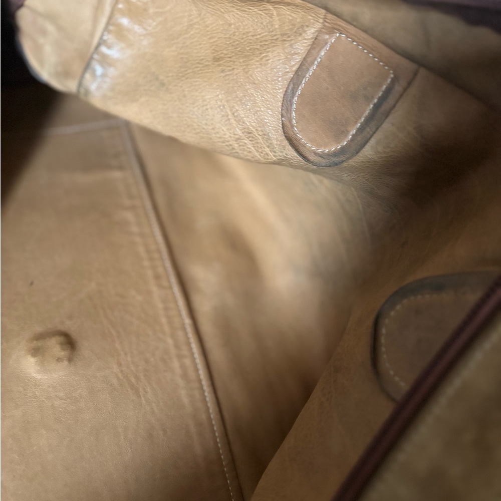 Loewe Vintage Amazona 44 Suede Weekender Bag –Tan/Brown Collector’s Travel Piece - Picture 11 of 14